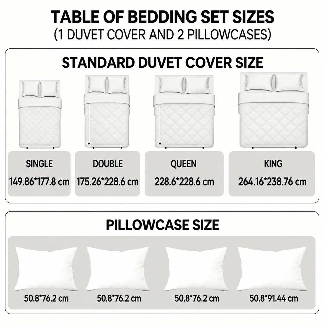 3-Piece Quilted Bedding Set - White Hibiscus